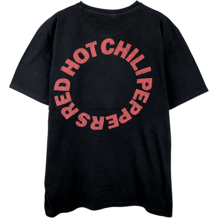 Anvil RED HOT CHILI PEPPERS Band T-Shirt (Men's Size L) unclear black type Vintage Second Hand