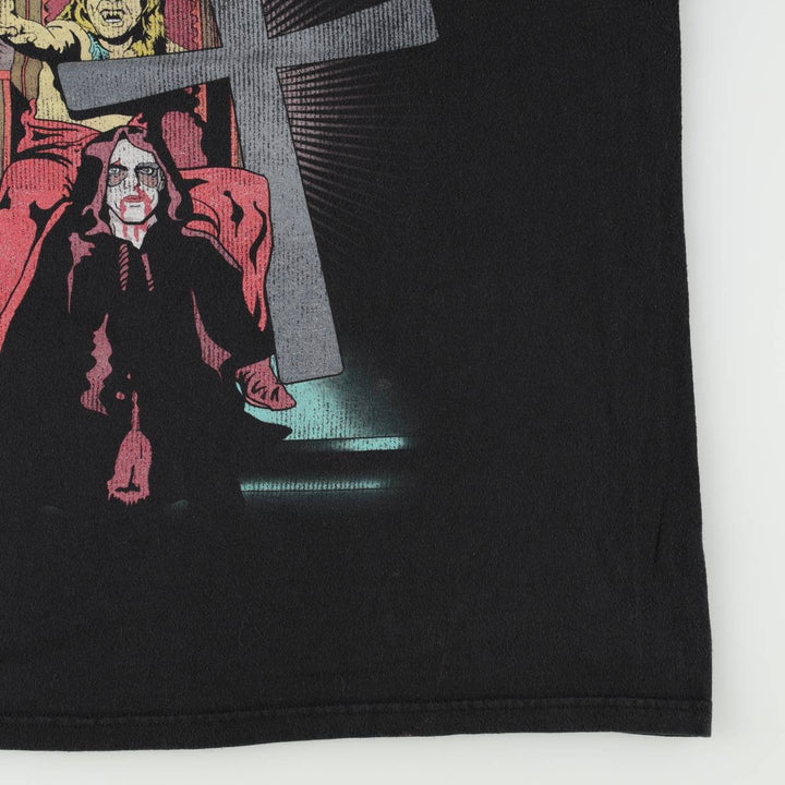 M&O Gold Ozzy Osbourne Band T-Shirt (Men's Size L) cotton black type Vintage Second Hand