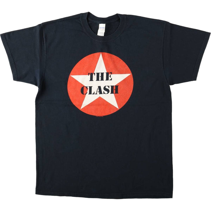 Gildan THE CLASH Band T-Shirt, Men's Size L cotton black type Vintage Second Hand