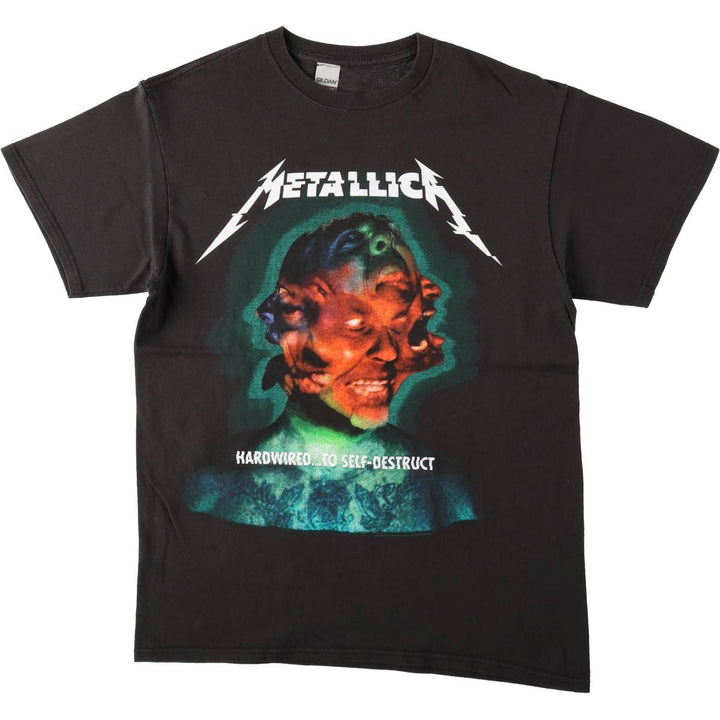 Gildan Metallica Band T-Shirt (Men's Size S) cotton black type Vintage Second Hand