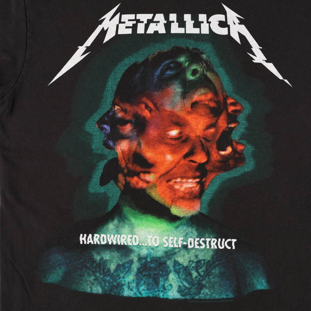 Gildan Metallica Band T-Shirt (Men's Size S) cotton black type Vintage Second Hand