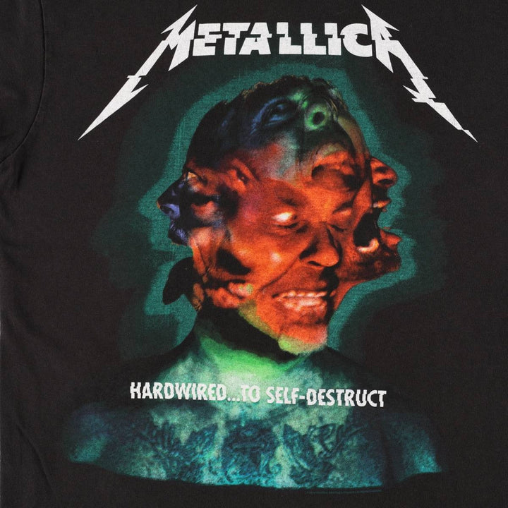 Gildan Metallica Band T-Shirt (Men's Size S) cotton black type Vintage Second Hand