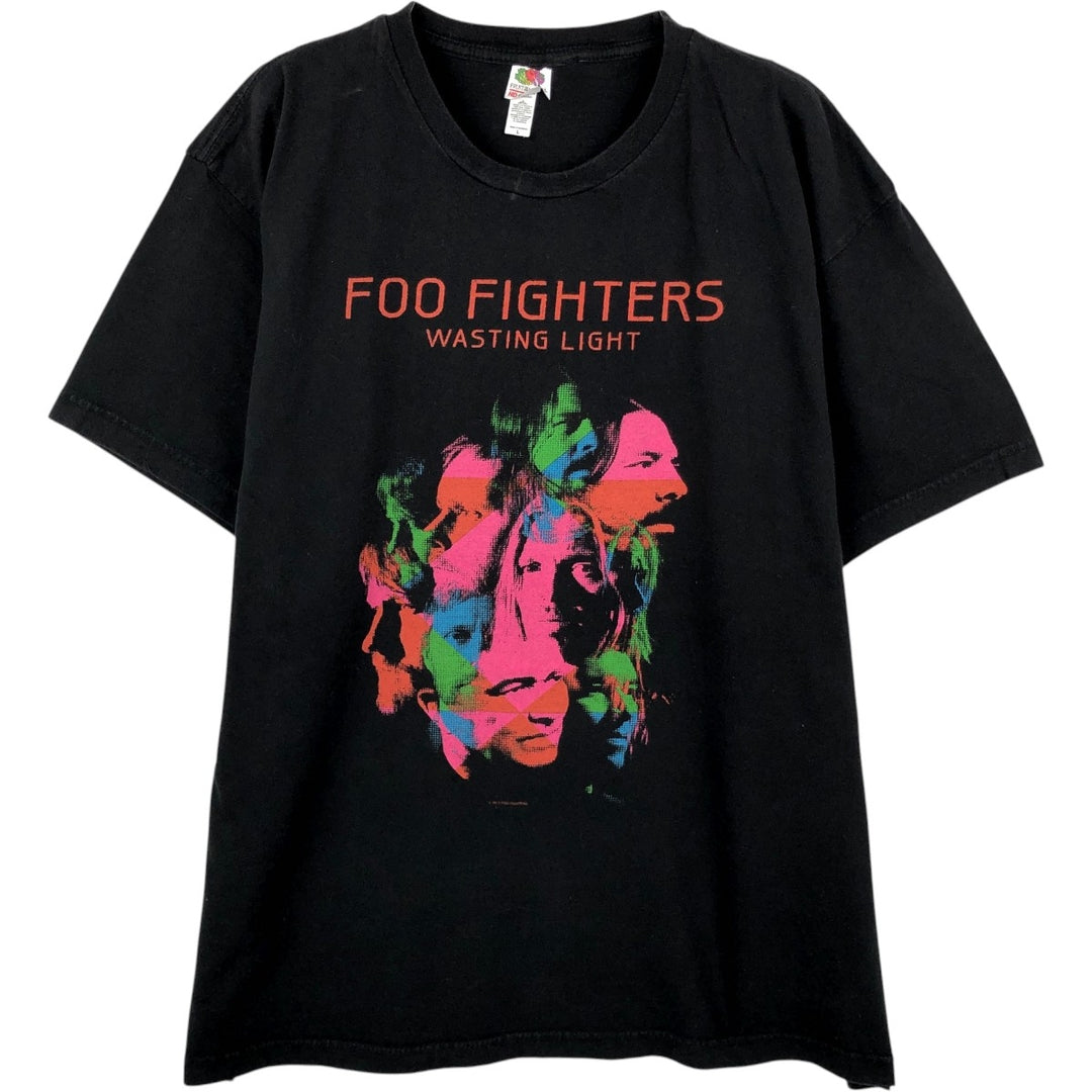 Fruit of the Loom Foo Fighters Band T-shirt (Men's size L equivalent) cotton black type Vintage Second Hand
