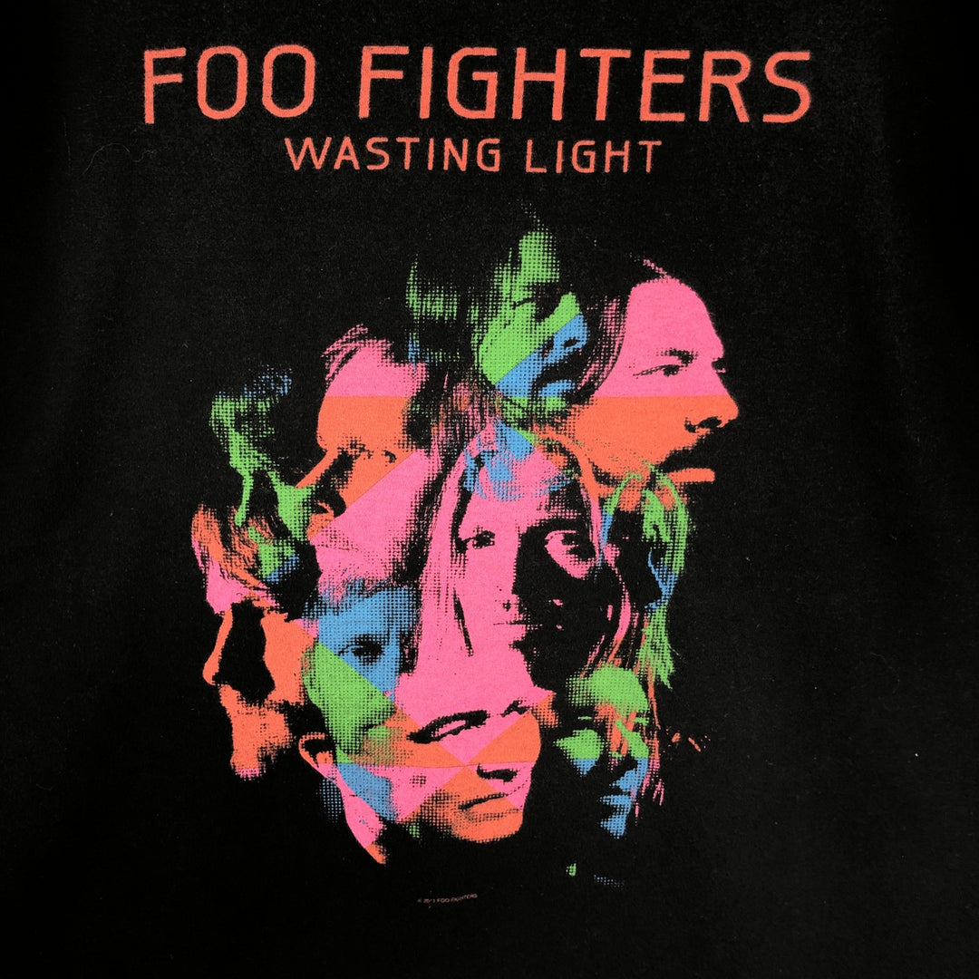 Fruit of the Loom Foo Fighters Band T-shirt (Men's size L equivalent) cotton black type Vintage Second Hand