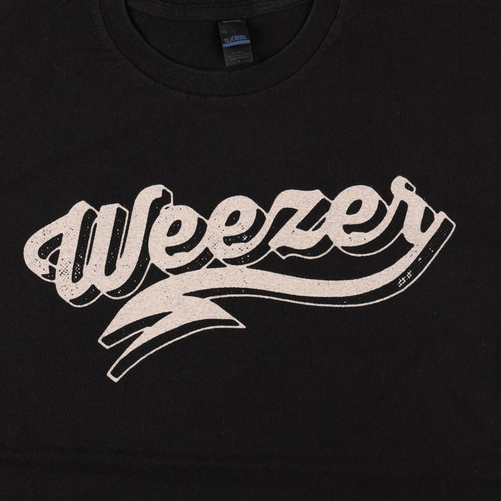 TULTEX Weezer Band T-Shirt, Men's Size L (approx.) cotton black type Vintage Second Hand