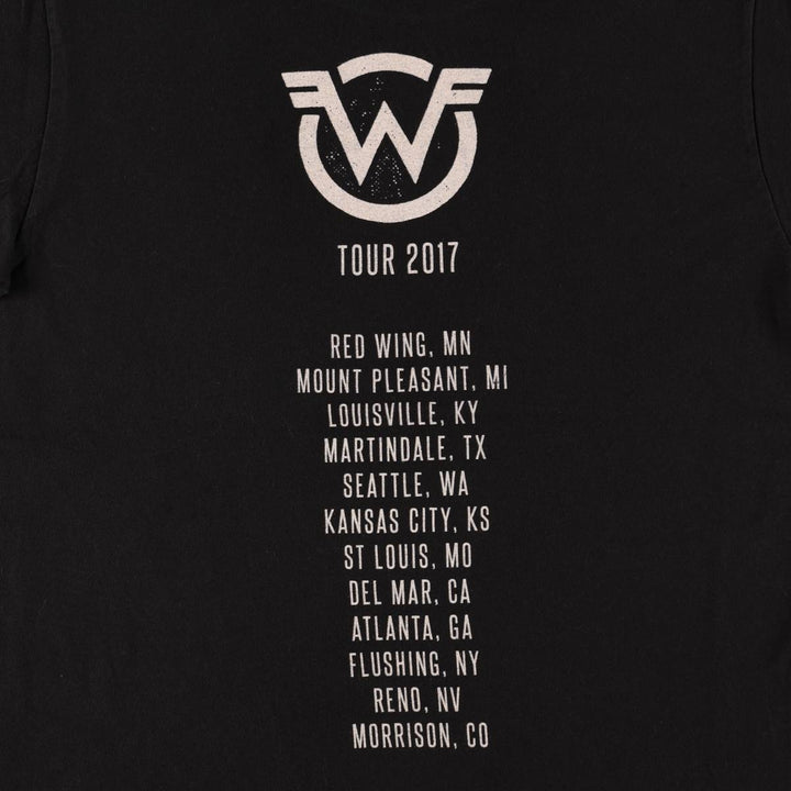 TULTEX Weezer Band T-Shirt, Men's Size L (approx.) cotton black type Vintage Second Hand