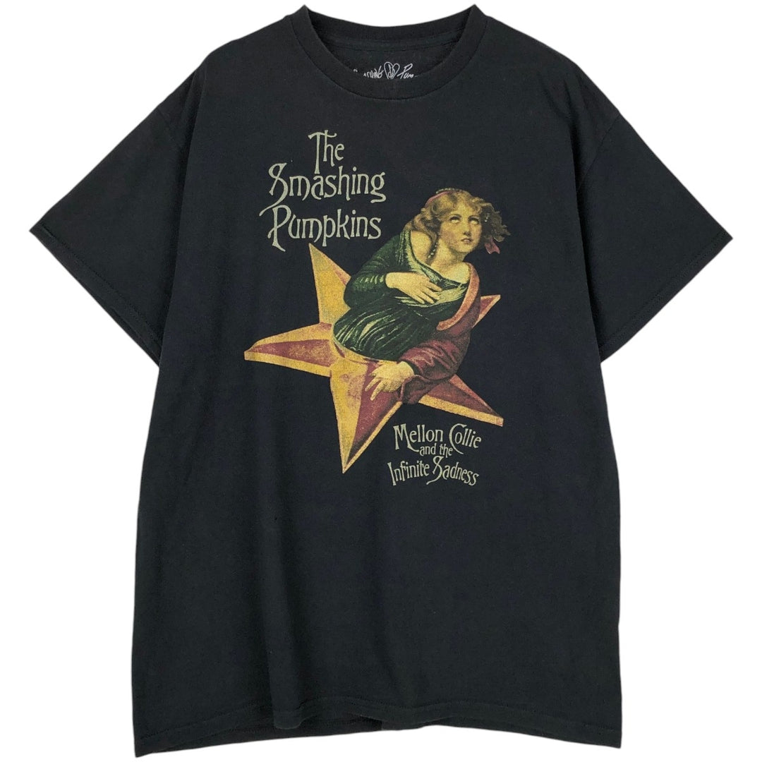 THE SMASHING PUMPKINS Smashing Pumpkins Band T-shirt Band T Men's L size cotton black type Vintage Second Hand