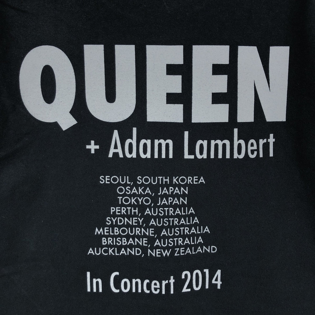 Gildan GILDAN QUEEN Band T-shirt, Men's M size cotton black type Vintage Second Hand