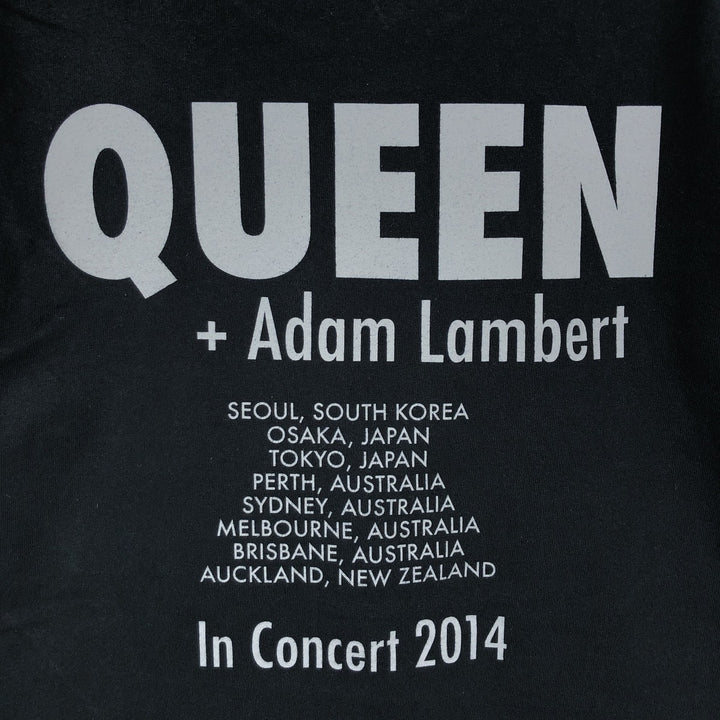 Gildan GILDAN QUEEN Band T-shirt, Men's M size cotton black type Vintage Second Hand