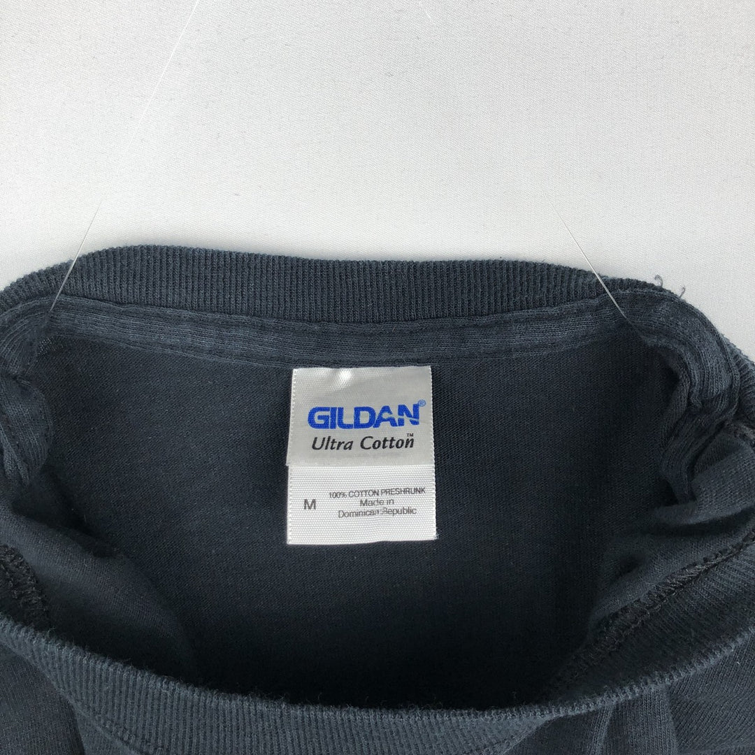 Gildan GILDAN QUEEN Band T-shirt, Men's M size cotton black type Vintage Second Hand