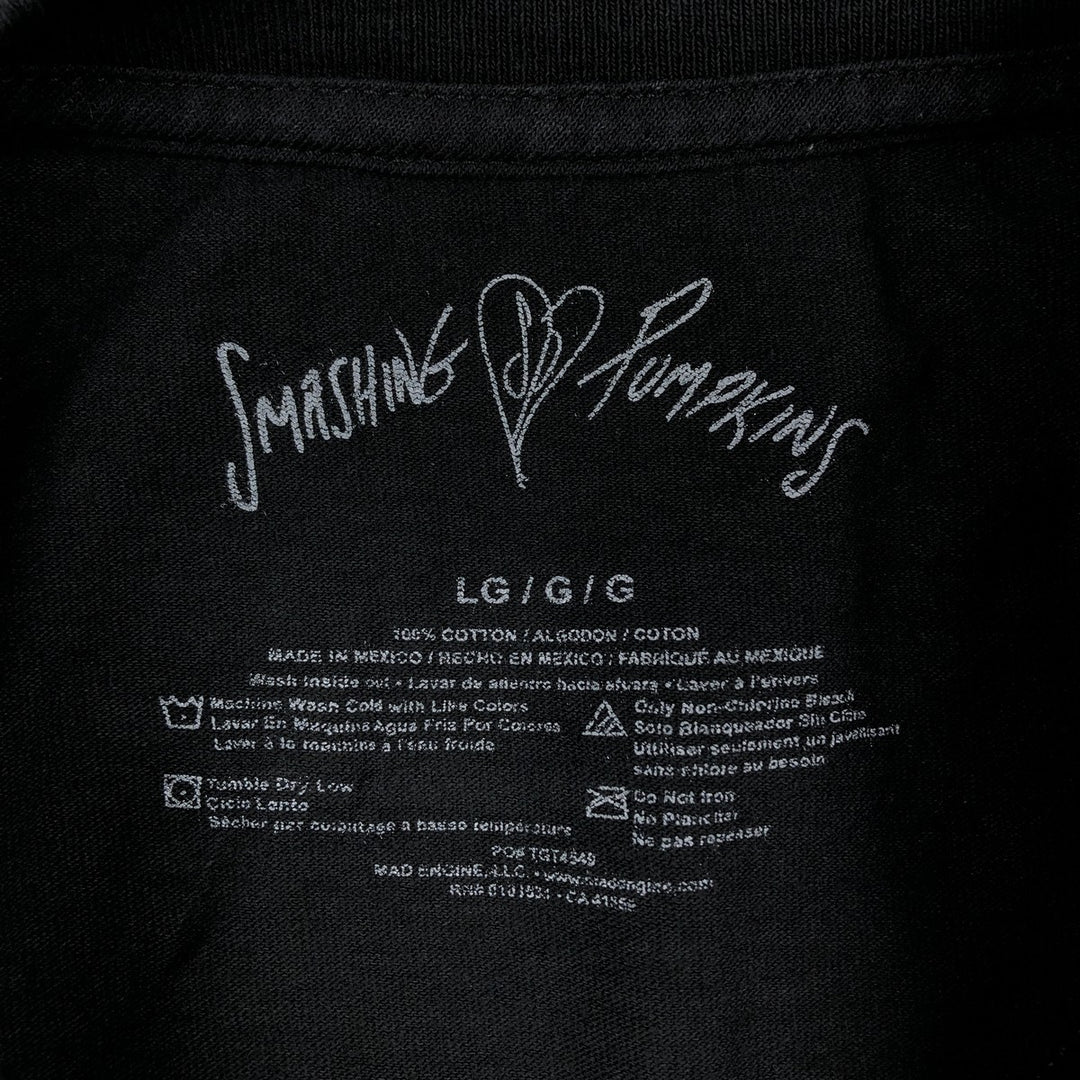THE SMASHING PUMPKINS Smashing Pumpkins Band T-shirt Band T Men's L size cotton black type Vintage Second Hand