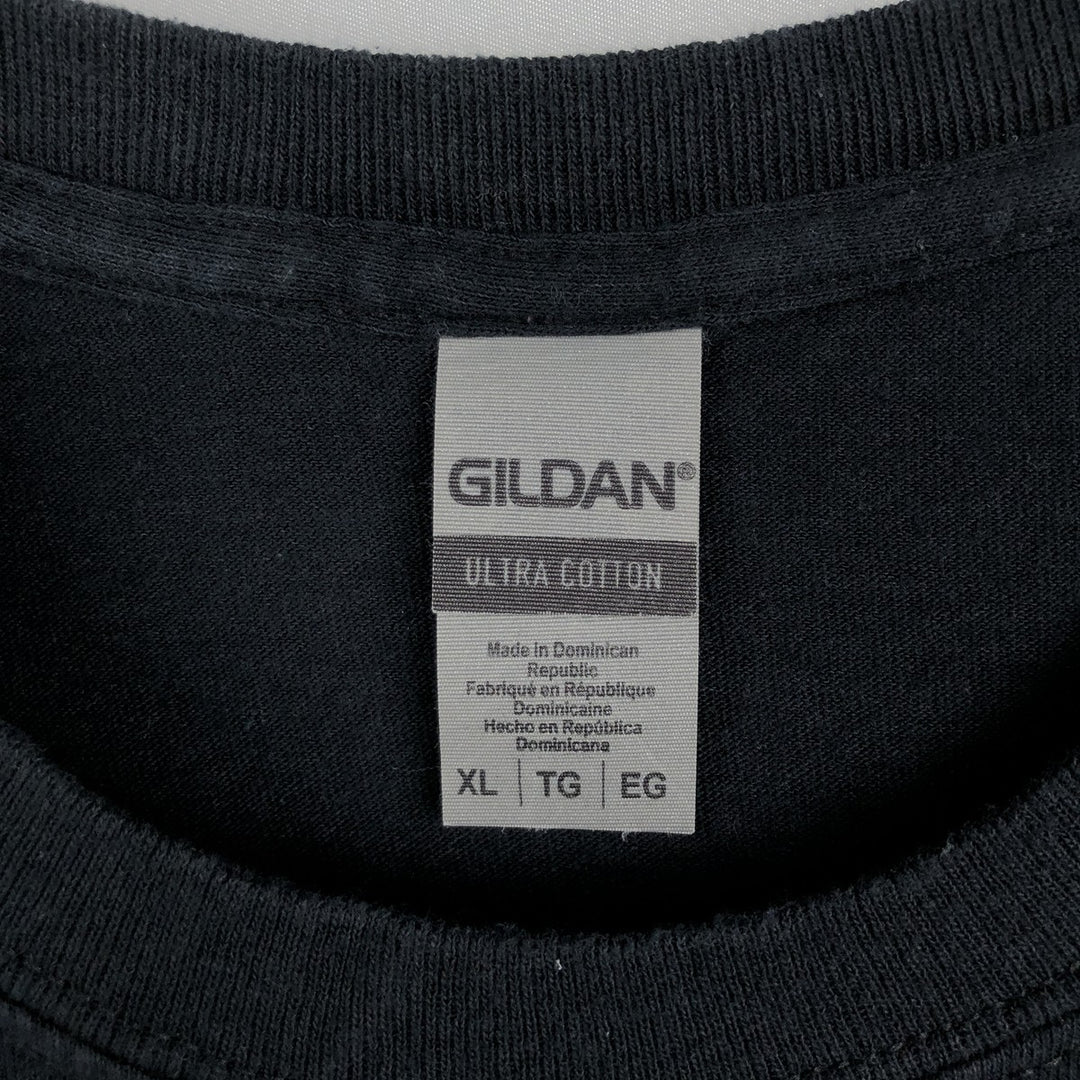 Gildan Misfits Skull Pattern Band T-shirt, Men's XL size cotton black type Vintage Second Hand