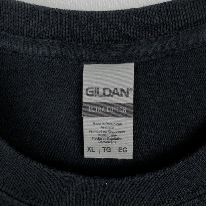 Gildan Misfits Skull Pattern Band T-shirt, Men's XL size cotton black type Vintage Second Hand