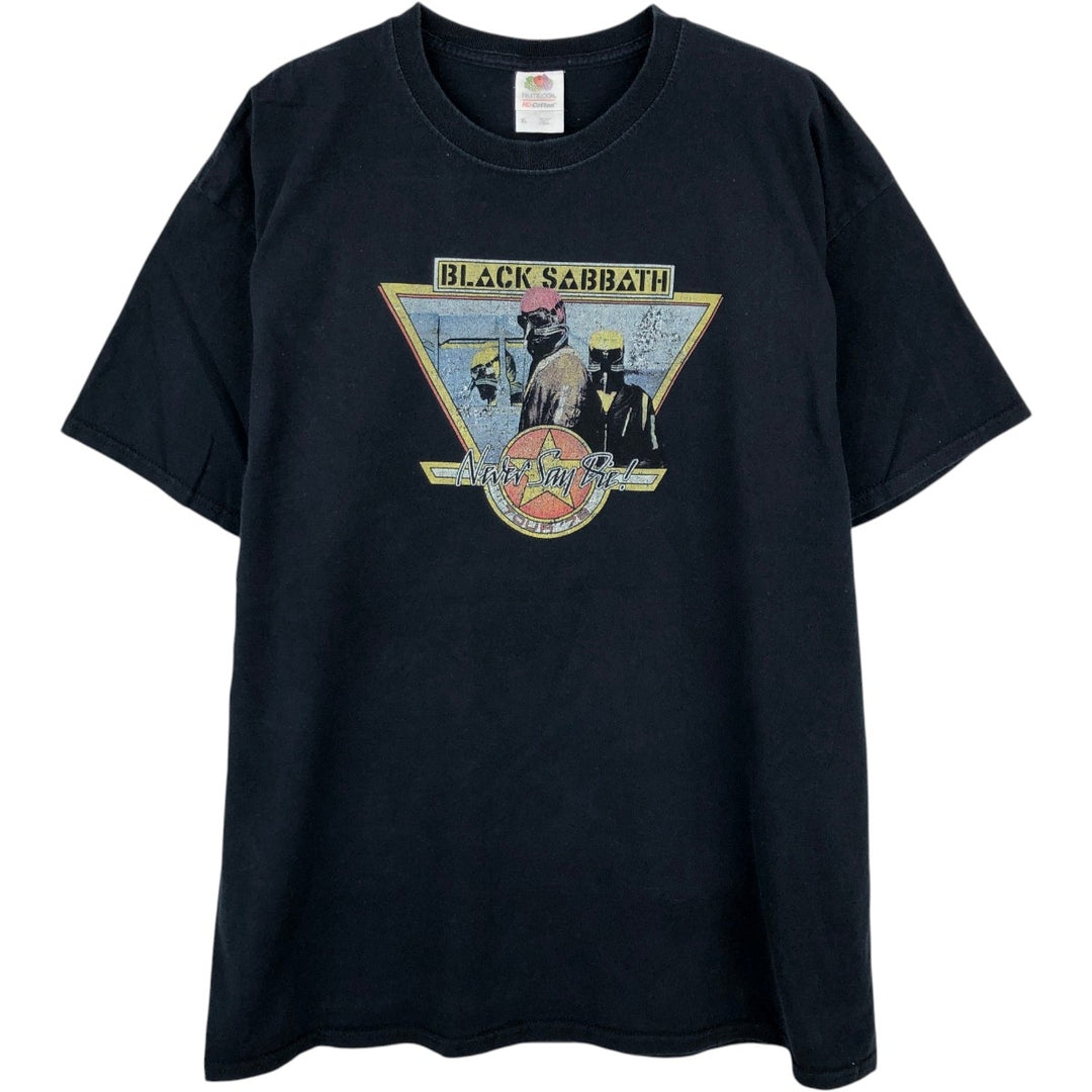 Fruit of the Loom Black Sabbath Band T-Shirt (Men's XL equivalent) cotton black type Vintage Second Hand