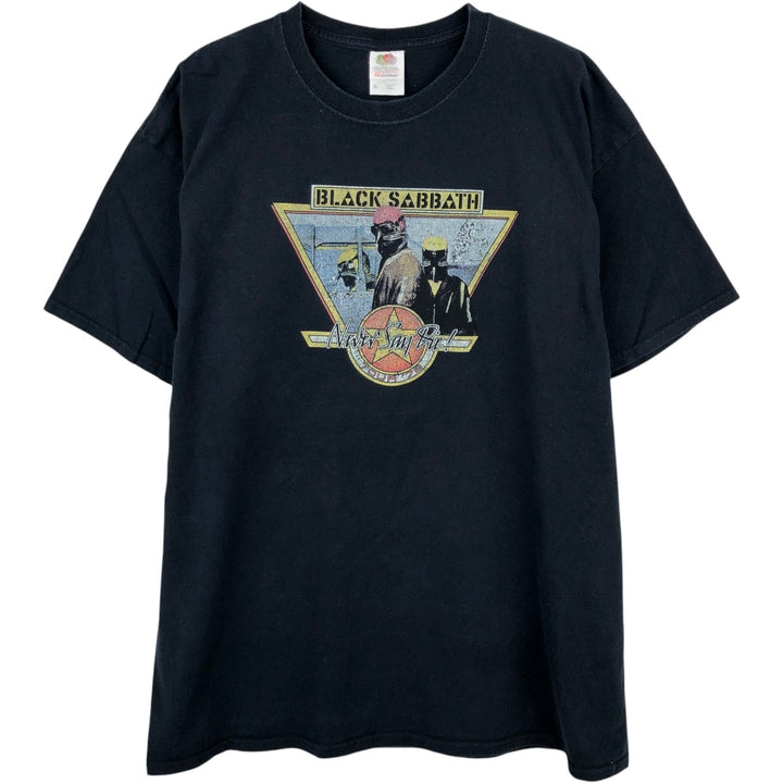 Fruit of the Loom Black Sabbath Band T-Shirt (Men's XL equivalent) cotton black type Vintage Second Hand