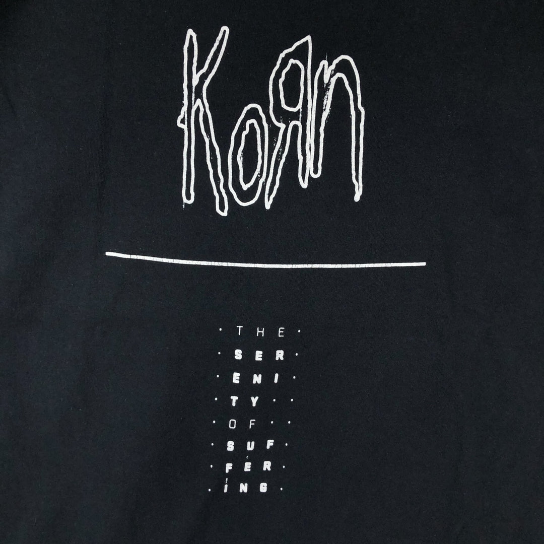 Gildan KORN Band T-shirt, Men's Size L (approx.) cotton black type Vintage Second Hand