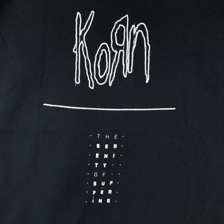 Gildan KORN Band T-shirt, Men's Size L (approx.) cotton black type Vintage Second Hand