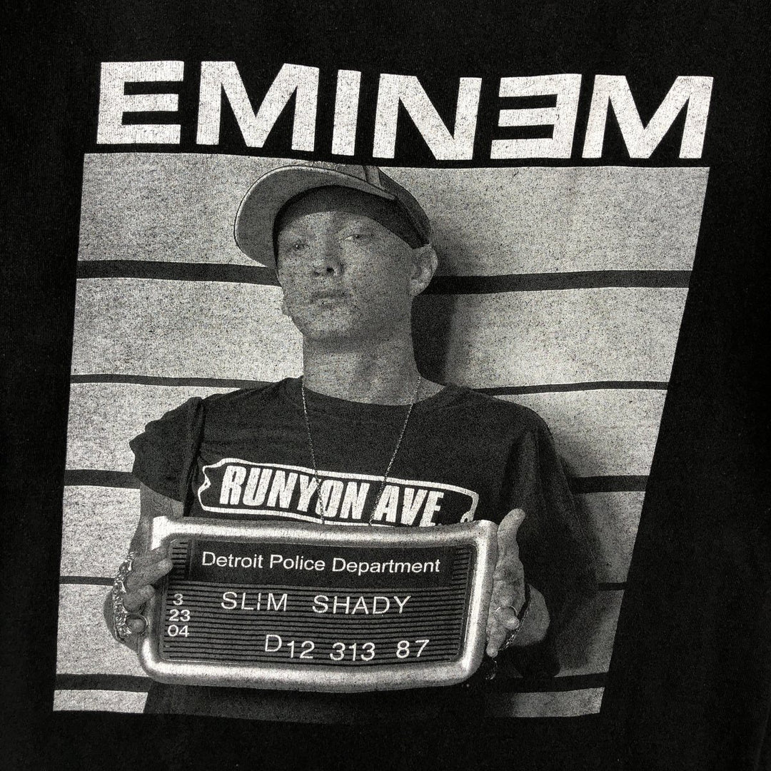 EMINEM Rap T-shirt, Men's XL unclear black type Vintage Second Hand