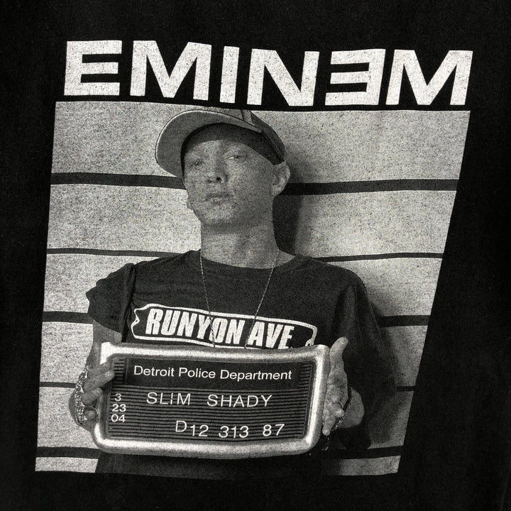 EMINEM Rap T-shirt, Men's XL unclear black type Vintage Second Hand