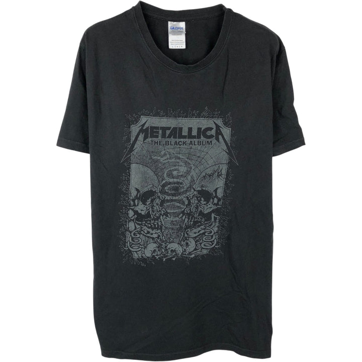 Gildan Metallica Band T-shirt, Men's Size L cotton black type Vintage Second Hand