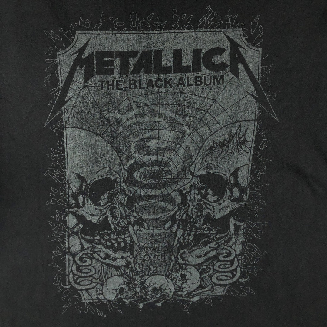 Gildan Metallica Band T-shirt, Men's Size L cotton black type Vintage Second Hand