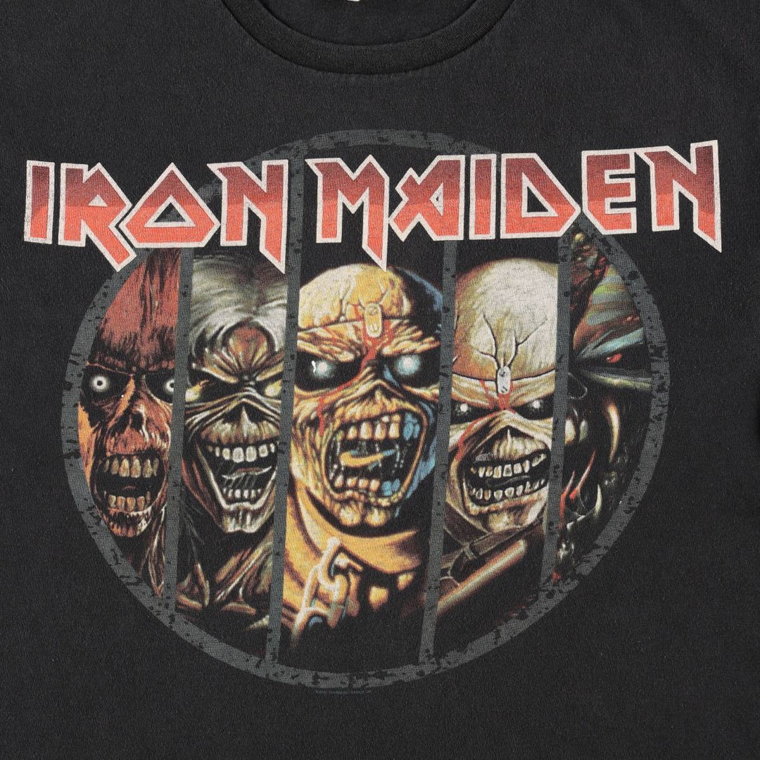 Delta IRON MAIDEN band T-shirt, size M, men's cotton black type Vintage Second Hand