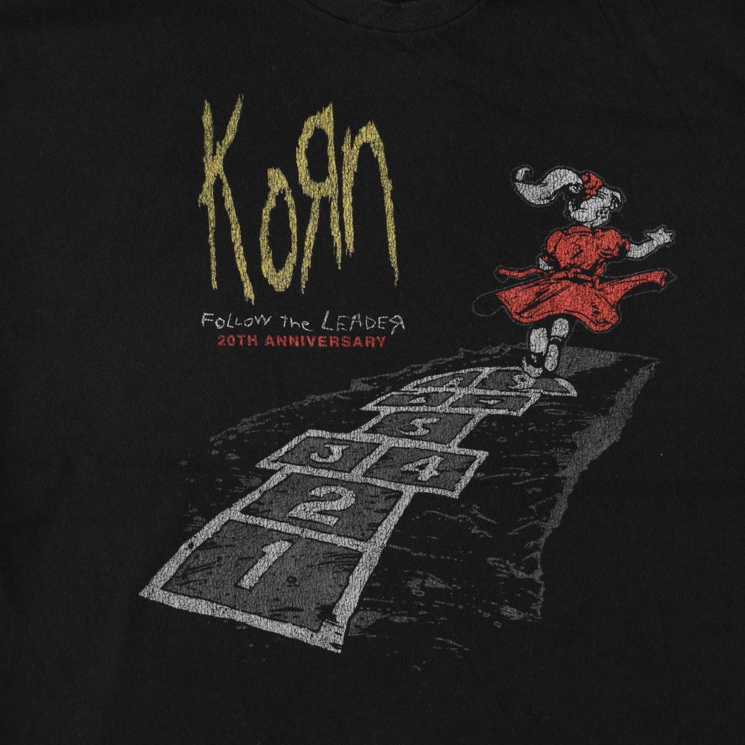 Gildan KORN Band T-shirt, Men's Size L (approx.) cotton black type Vintage Second Hand