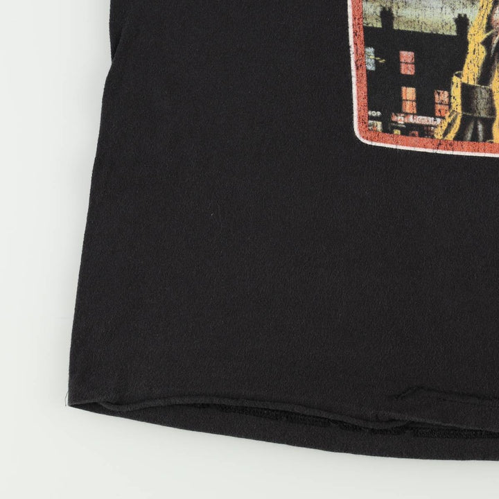 IRON MAIDEN Iron Maiden Band T-shirt Band T Men's L size cotton black type Vintage Second Hand