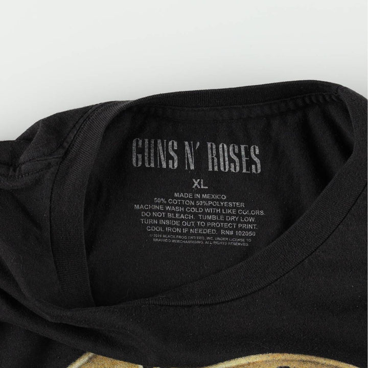 Guns N' Roses Band T-shirt, Band T, Men's XL size cotton black type Vintage Second Hand