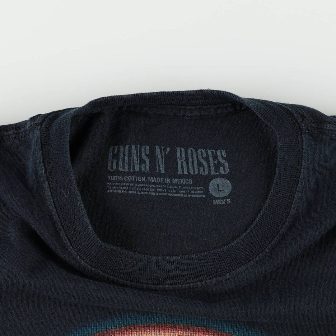 Guns N' Roses Band T-shirt, Band T, Men's L size cotton black type Vintage Second Hand