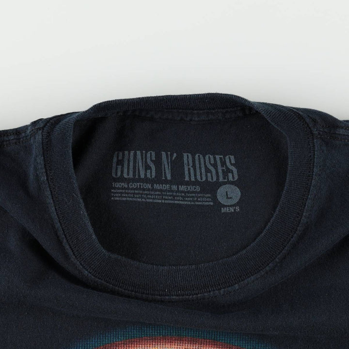 Guns N' Roses Band T-shirt, Band T, Men's L size cotton black type Vintage Second Hand