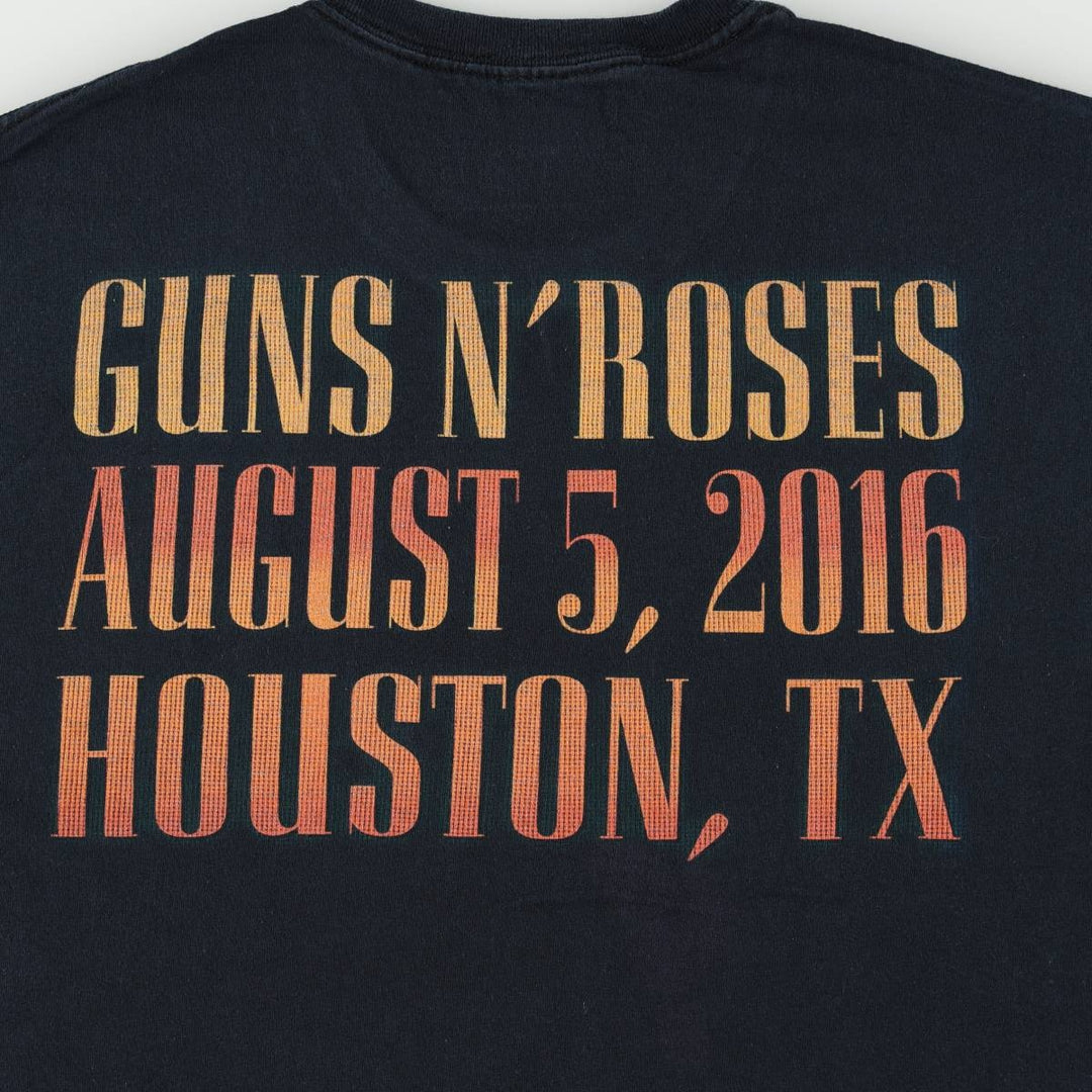 Guns N' Roses Band T-shirt, Band T, Men's L size cotton black type Vintage Second Hand