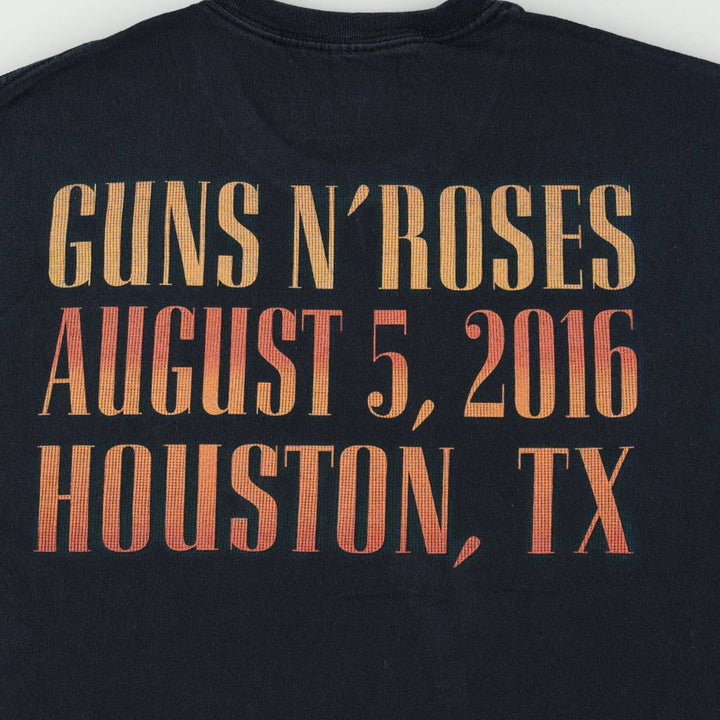 Guns N' Roses Band T-shirt, Band T, Men's L size cotton black type Vintage Second Hand