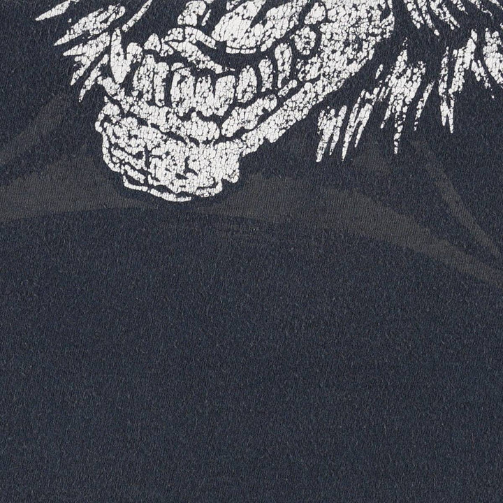 SLAYER Skull Pattern Band T-shirt, Men's L size cotton black type Vintage Second Hand