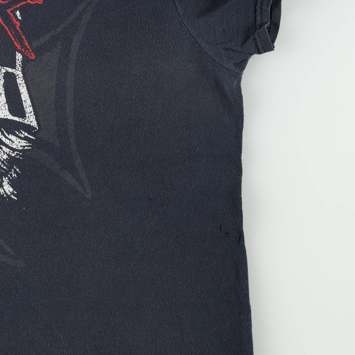 SLAYER Skull Pattern Band T-shirt, Men's L size cotton black type Vintage Second Hand