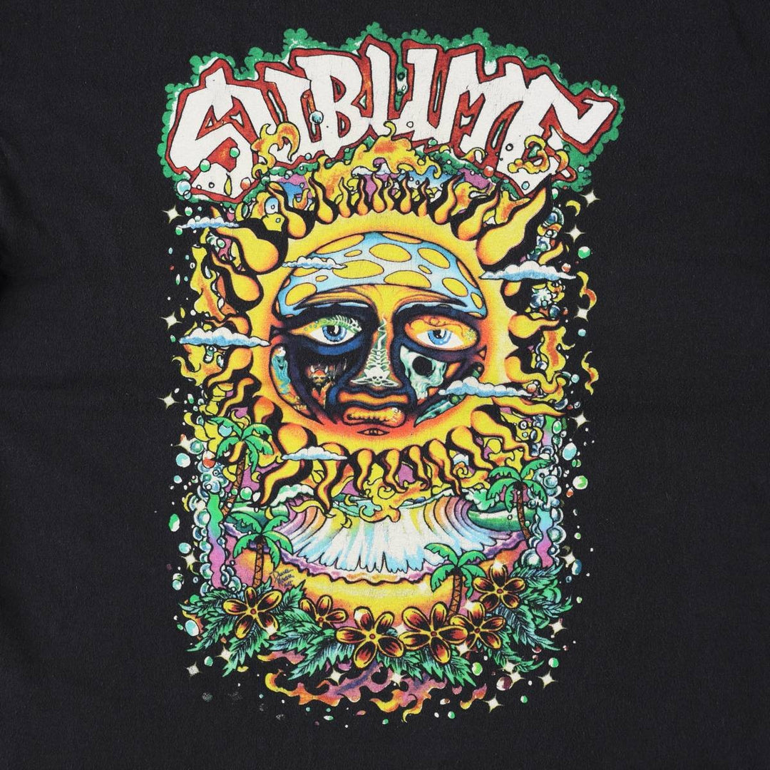 SUBLIME Band T-shirt, Men's L size cotton black type Vintage Second Hand