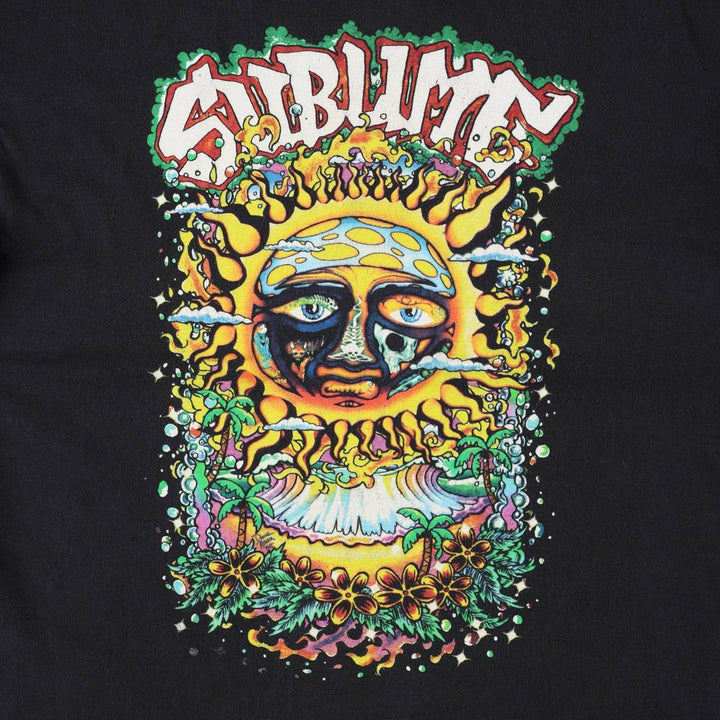 SUBLIME Band T-shirt, Men's L size cotton black type Vintage Second Hand