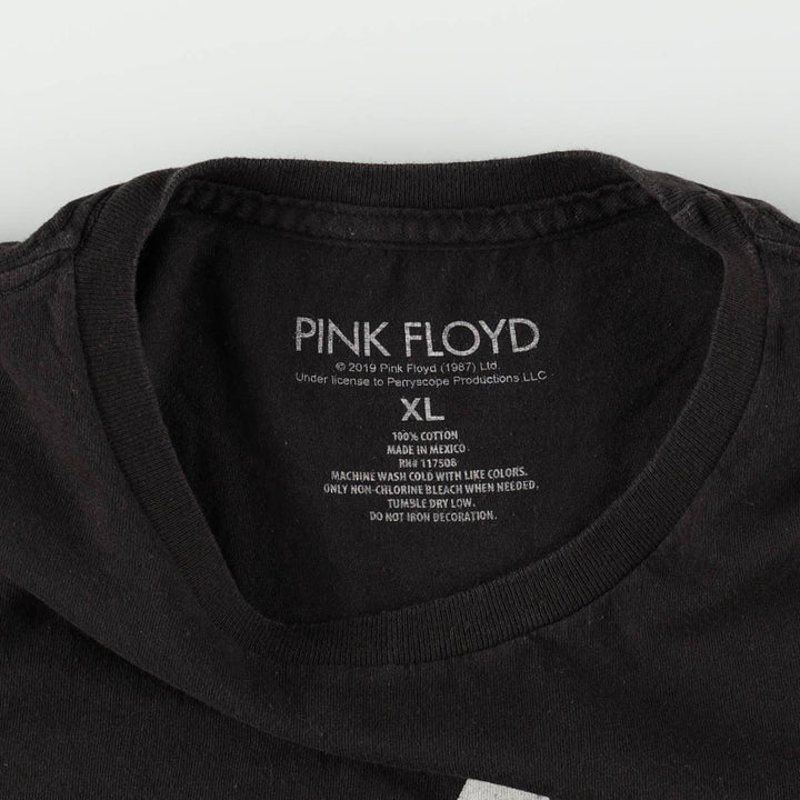 PINK FLOYD Pink Floyd Band T-shirt Band T Men's XL size cotton black type Vintage Second Hand