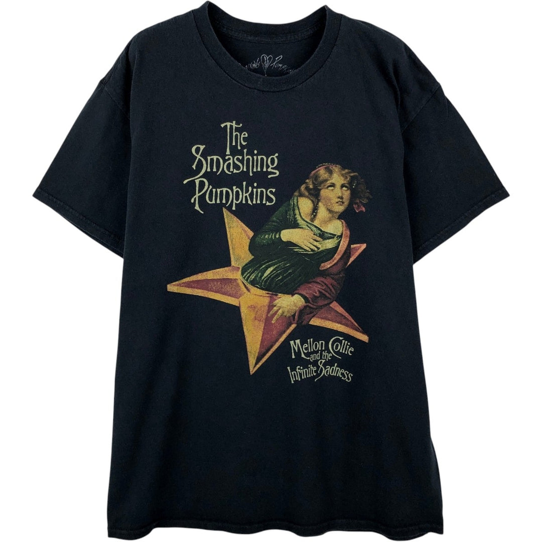 THE SMASHING PUMPKINS Smashing Pumpkins Band T-shirt Band T Men's L size cotton black type Vintage Second Hand