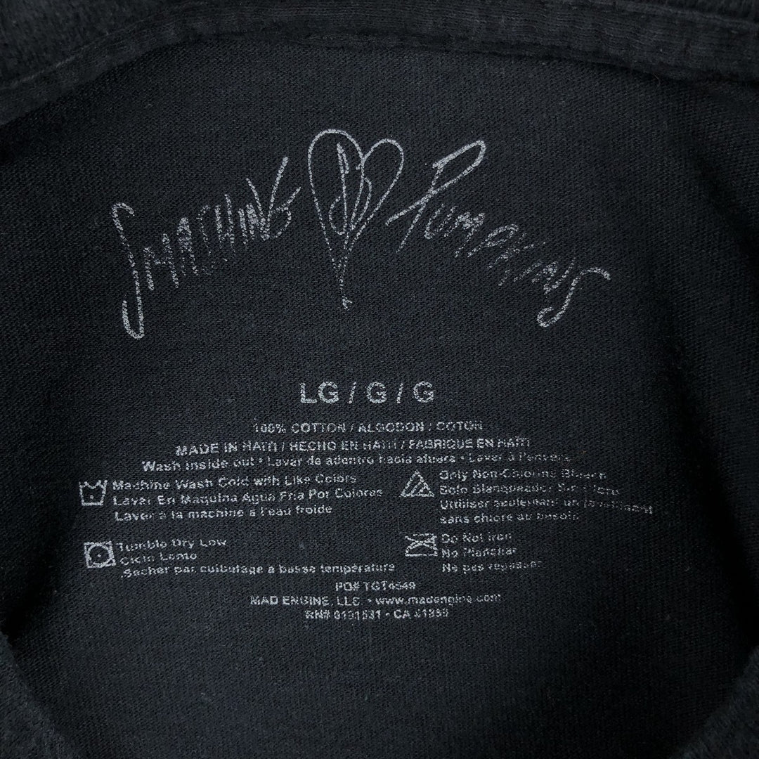 THE SMASHING PUMPKINS Smashing Pumpkins Band T-shirt Band T Men's L size cotton black type Vintage Second Hand