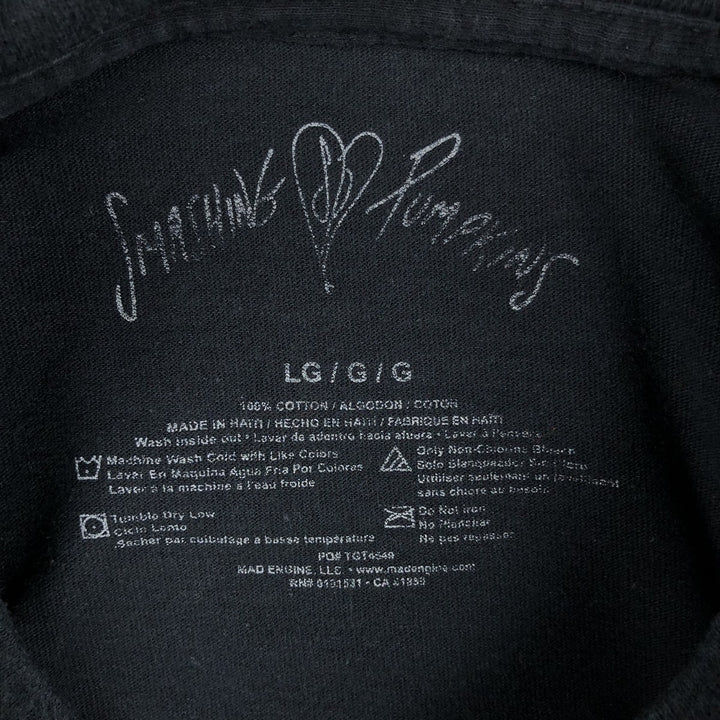 THE SMASHING PUMPKINS Smashing Pumpkins Band T-shirt Band T Men's L size cotton black type Vintage Second Hand