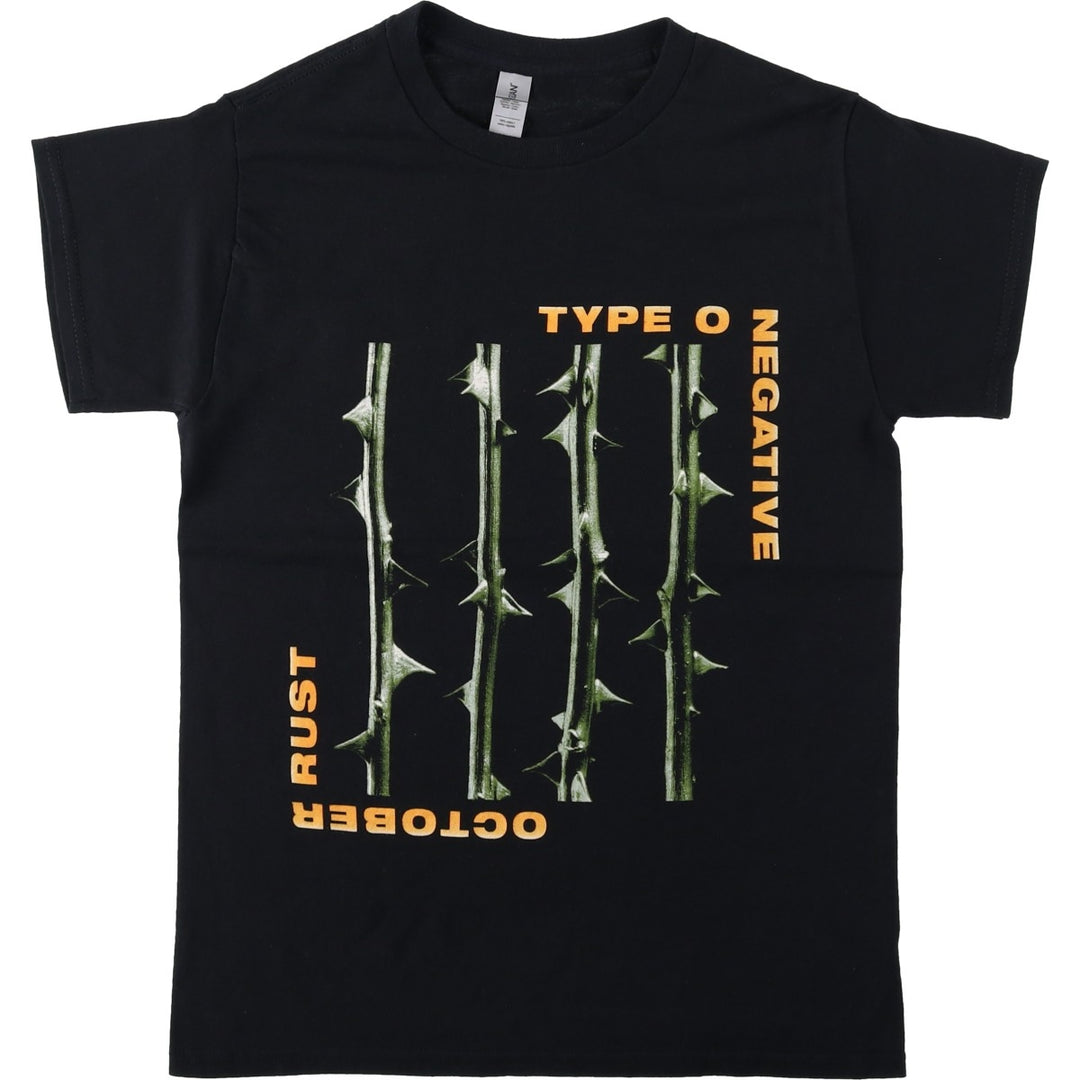 Gildan TYPE O NEGATIVE Band T-shirt (Men's size S equivalent) cotton black type Vintage Second Hand