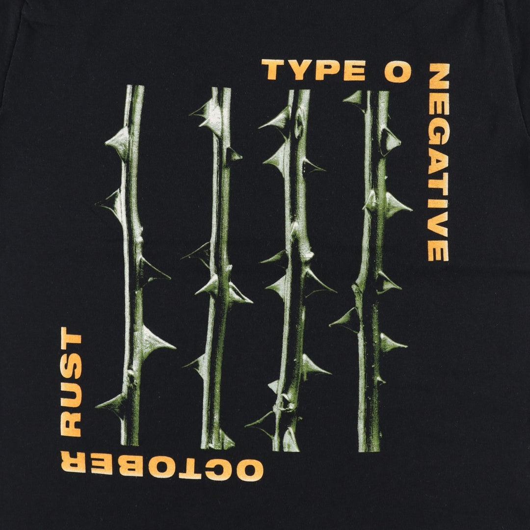 Gildan TYPE O NEGATIVE Band T-shirt (Men's size S equivalent) cotton black type Vintage Second Hand