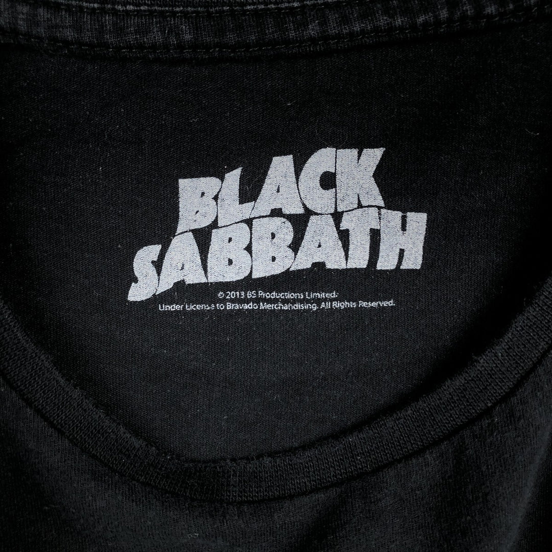 BLACK SABBATH Black Sabbath band T-shirt, band T, men's size L cotton black type Vintage Second Hand