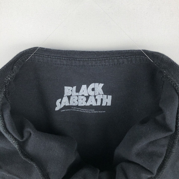 BLACK SABBATH Black Sabbath band T-shirt, band T, men's size L cotton black type Vintage Second Hand