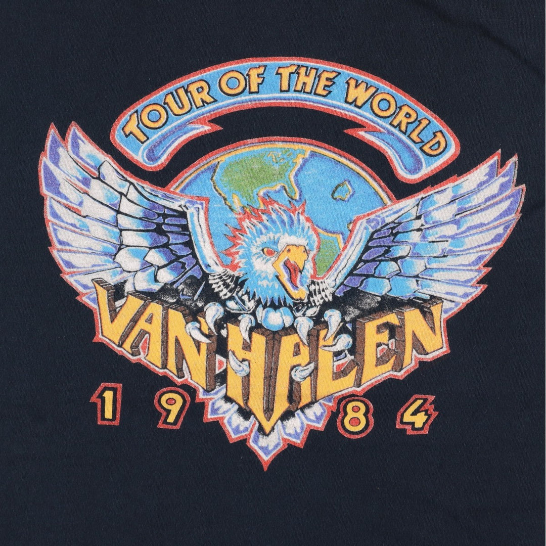 Gildan Heavy Cotton Van Halen Band T-Shirt (Men's Size L) cotton black type Vintage Second Hand