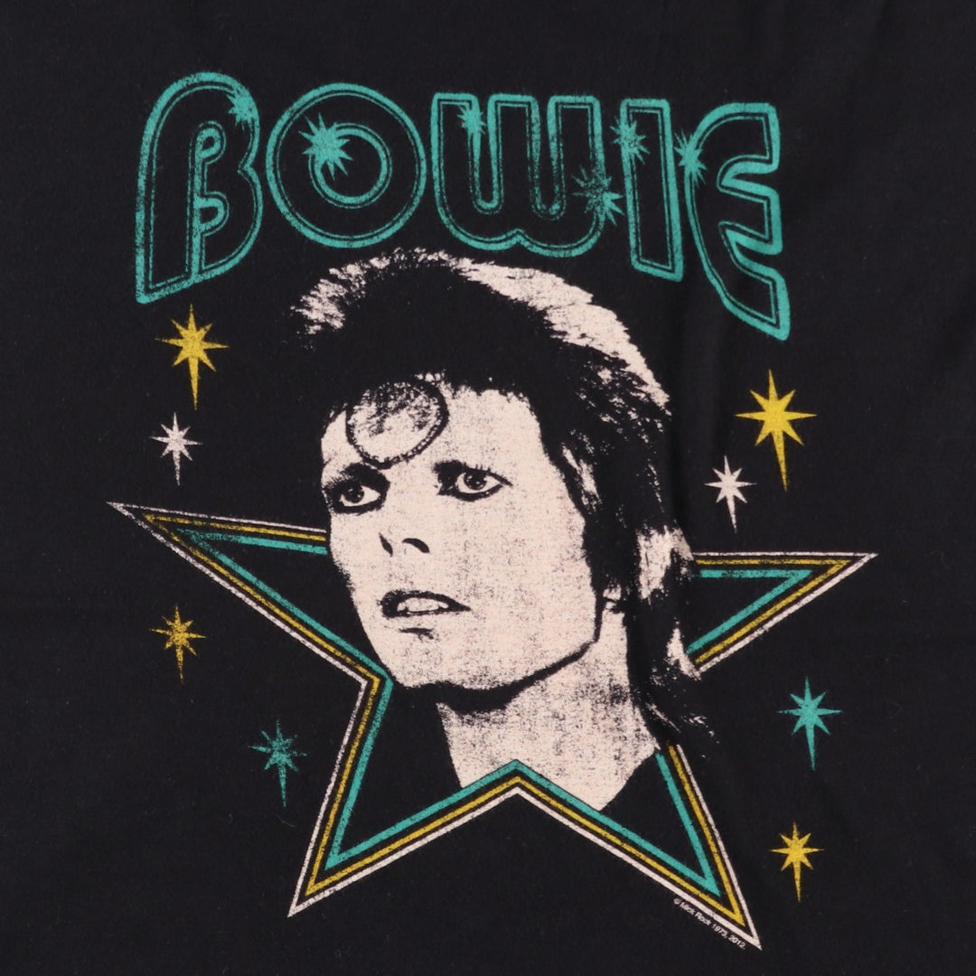 Gildan David Bowie Band T-shirt, Men's Size L (approx.) cotton black type Vintage Second Hand