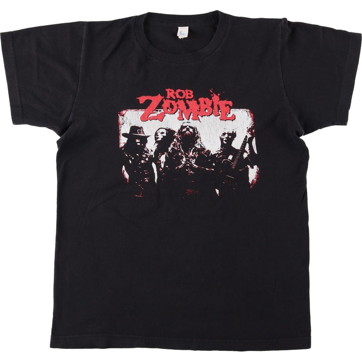 TULTEX Rob Zombie Band T-Shirt (Men's Size S) cotton black type Vintage Second Hand