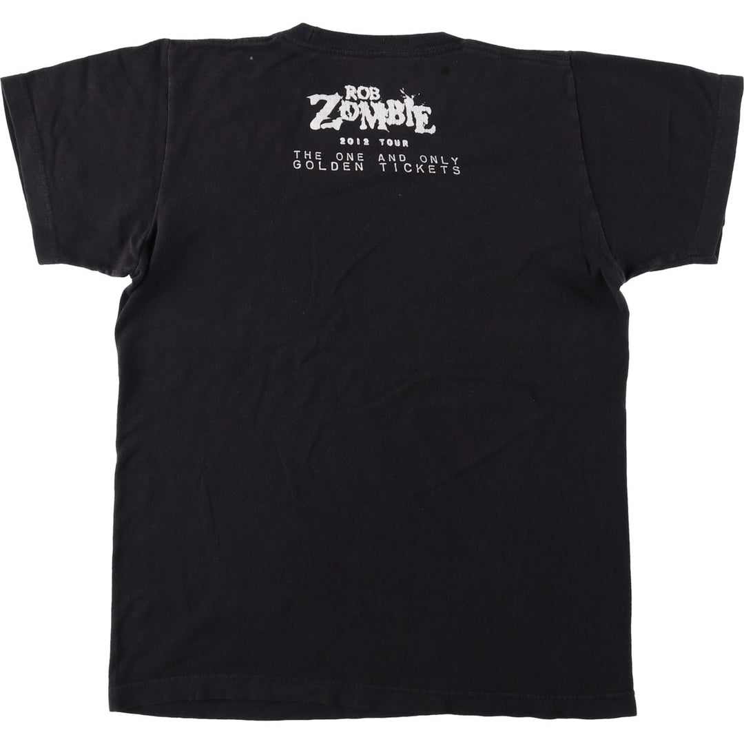 TULTEX Rob Zombie Band T-Shirt (Men's Size S) cotton black type Vintage Second Hand