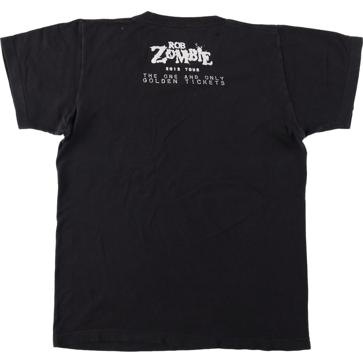 TULTEX Rob Zombie Band T-Shirt (Men's Size S) cotton black type Vintage Second Hand